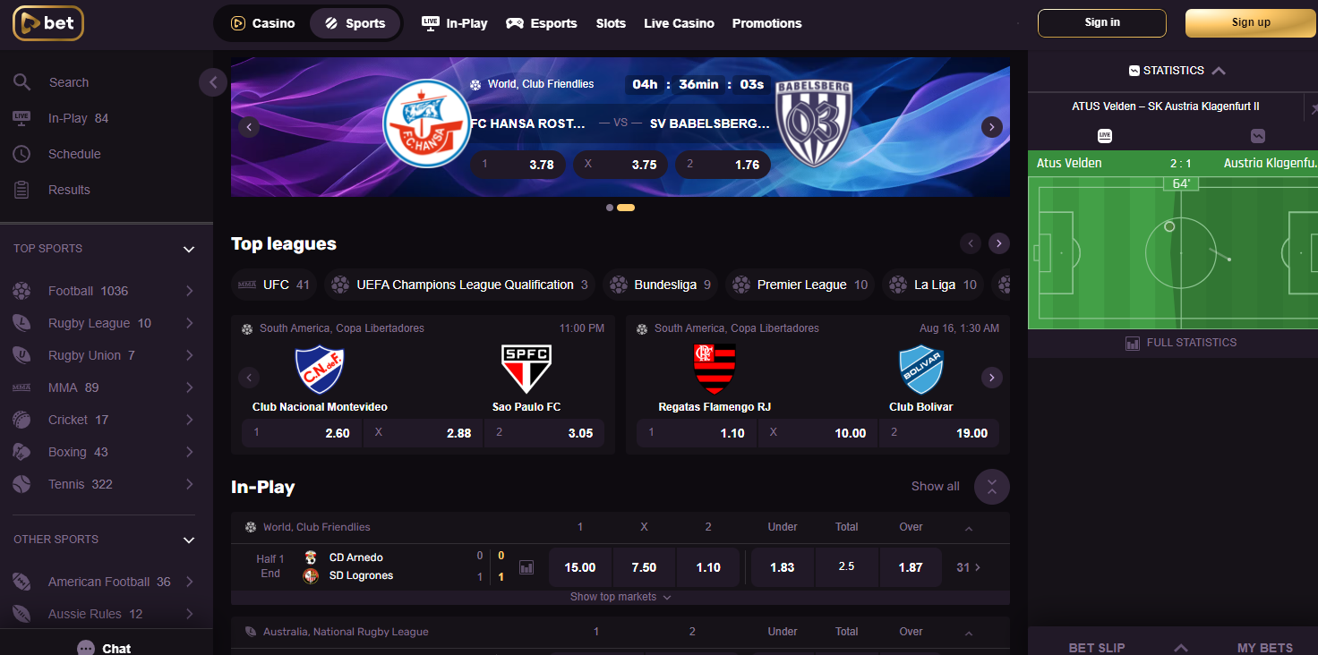 PlayBet.io Sports